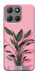 Чехол Pink plant для Motorola Moto G15 Power