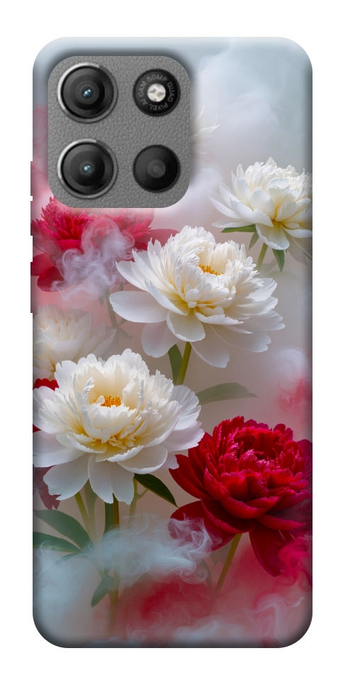 Чехол Red and white smoke для Motorola Moto G15 Power
