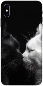 Чохол Black and white cats для iPhone X