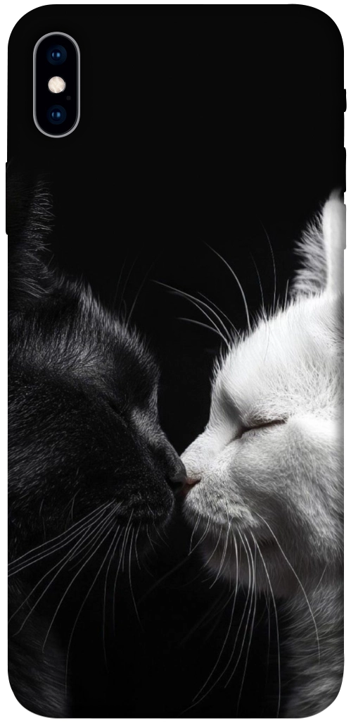 Чохол Black and white cats для iPhone XS Max