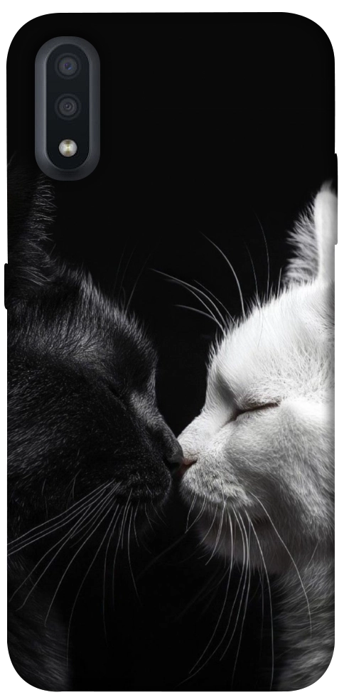 Чехол Black and white cats для Galaxy A01