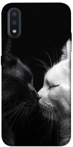 Чохол Black and white cats для Galaxy A01