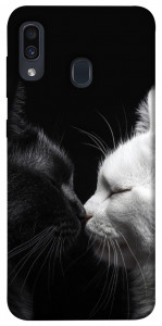 Чехол Black and white cats для Samsung Galaxy A30