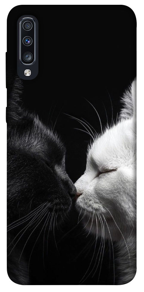 Чехол Black and white cats для Galaxy A70 (2019)