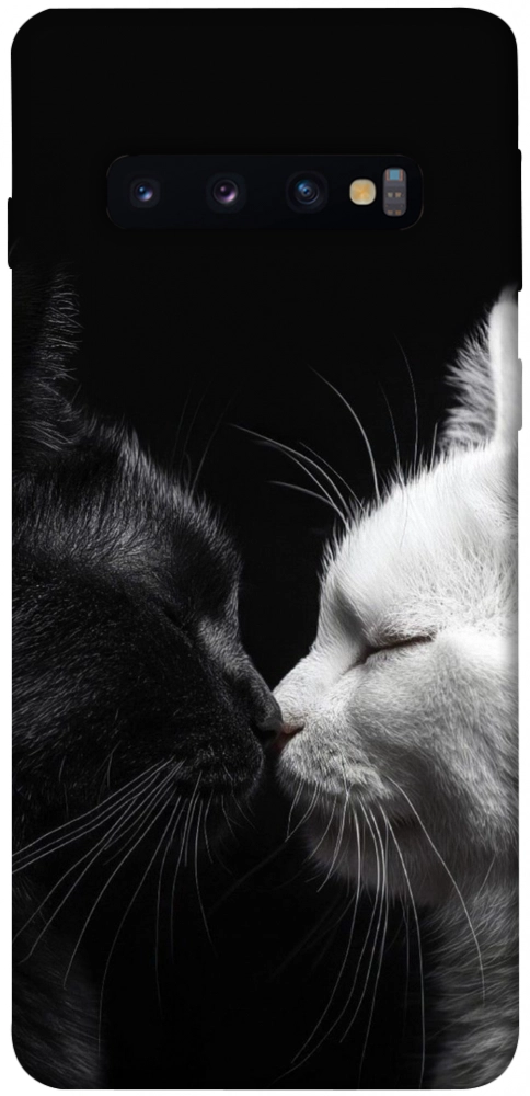Чехол Black and white cats для Galaxy S10 (2019)