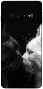 Чохол Black and white cats для Galaxy S10 (2019)