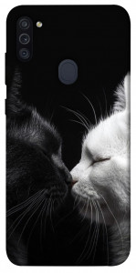 Чохол Black and white cats для Galaxy M11 (2020)