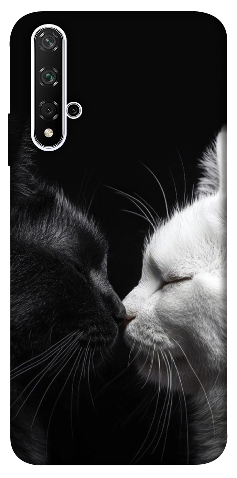 Чехол Black and white cats для Huawei Honor 20