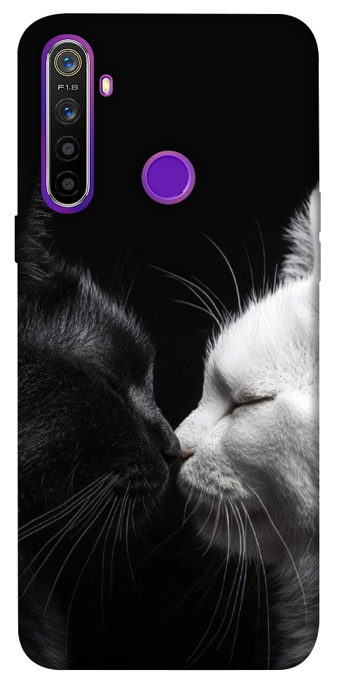 Чехол Black and white cats для Realme 5