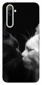 Чехол Black and white cats для Realme 6