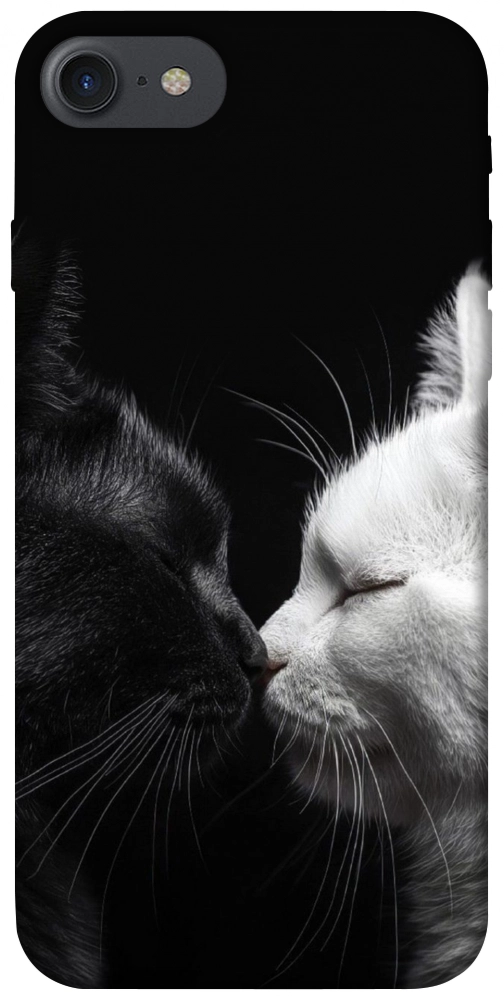 Чехол Black and white cats для iPhone 8