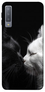 Чохол Black and white cats для Galaxy A7 (2018)