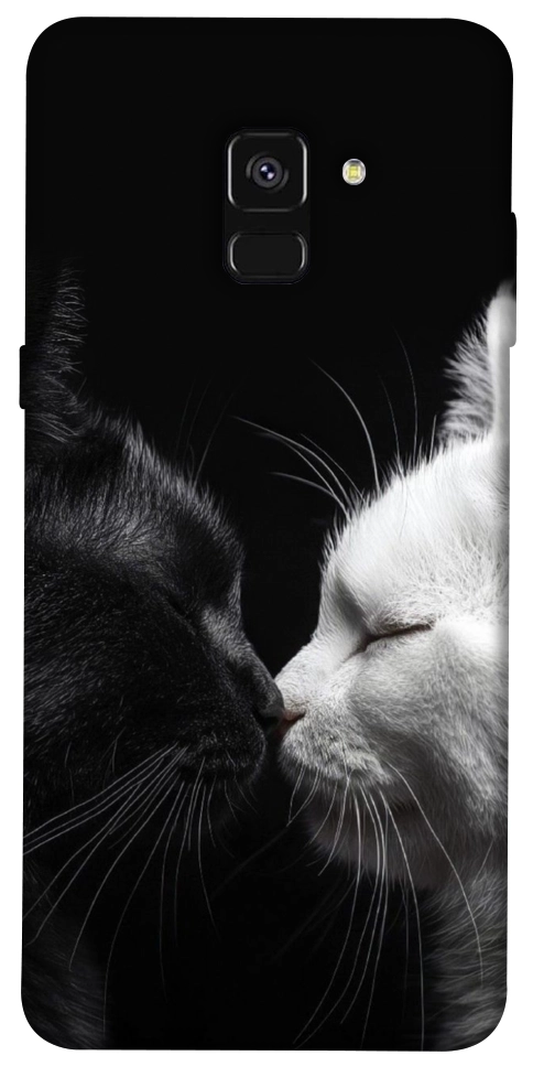 Чохол Black and white cats для Galaxy A8 (2018)