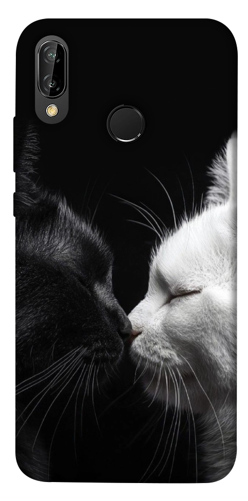 Чехол Black and white cats для Huawei P20 Lite