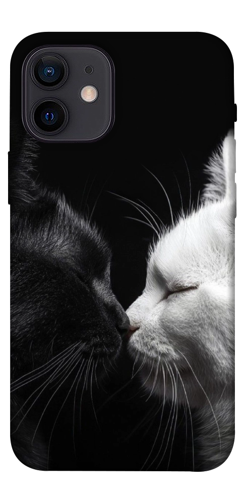 Чехол Black and white cats для iPhone 12 mini