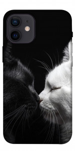 Чохол Black and white cats для iPhone 12 mini