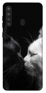 Чохол Black and white cats для Galaxy A21