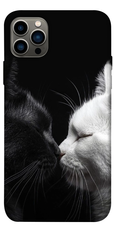 Чохол Black and white cats для iPhone 12 Pro