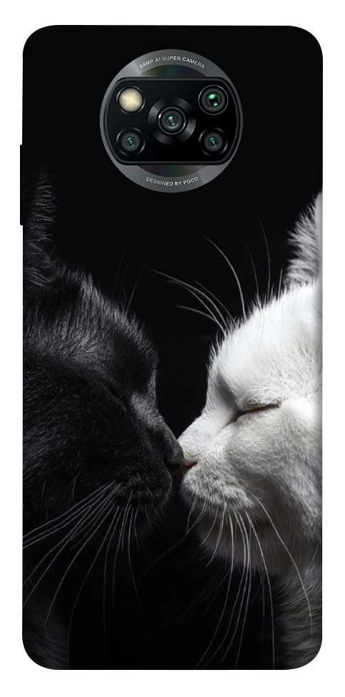 Чехол Black and white cats для Xiaomi Poco X3 NFC