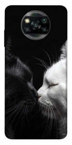 Чохол Black and white cats для Xiaomi Poco X3 NFC
