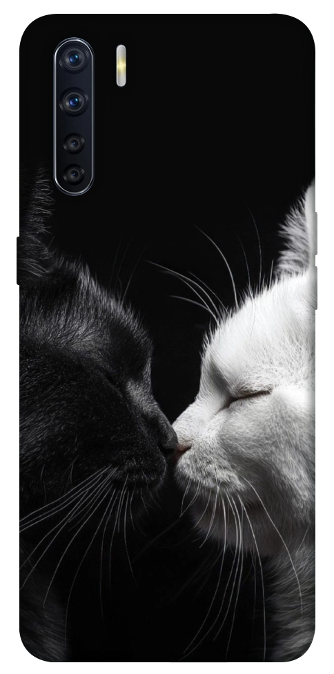Чехол Black and white cats для Oppo A91