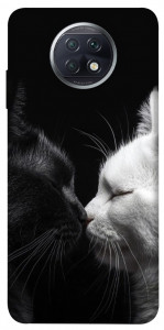 Чохол Black and white cats для Xiaomi Redmi Note 9 5G