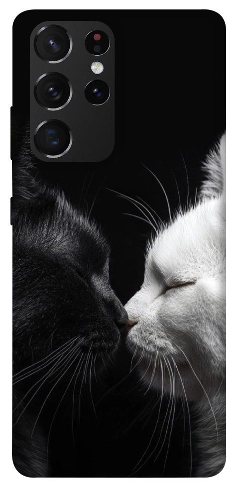 Чехол Black and white cats для Galaxy S21 Ultra