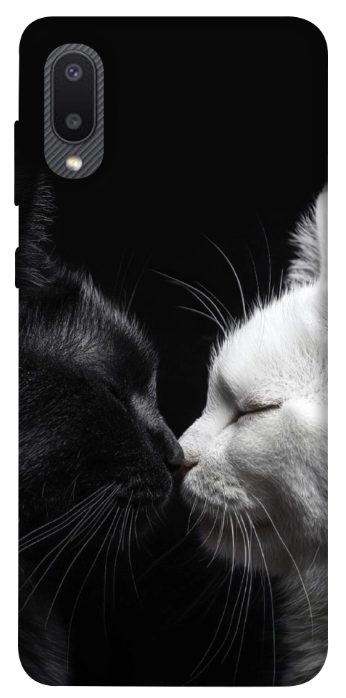 Чохол Black and white cats для Galaxy A02