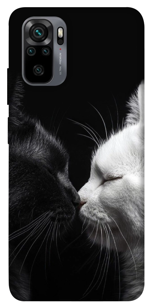 Чохол Black and white cats для Xiaomi Redmi Note 10