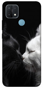 Чехол Black and white cats для Oppo A15
