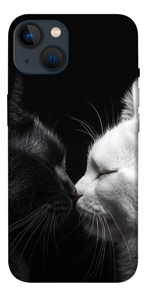 Чехол Black and white cats для iPhone 13