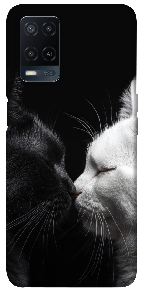Чохол Black and white cats для Oppo A54 4G