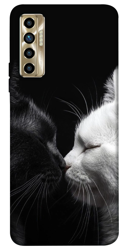 Чехол Black and white cats для TECNO Camon 17P