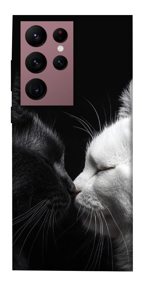 Чехол Black and white cats для Galaxy S22 Ultra