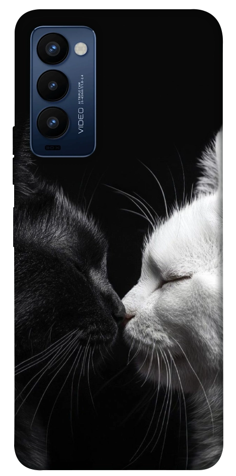 Чехол Black and white cats для TECNO Camon 18