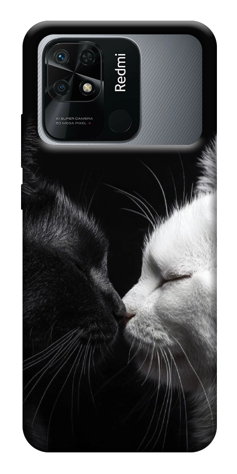 Чохол Black and white cats для Xiaomi Redmi 10C