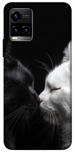 Чехол Black and white cats для Vivo Y33s