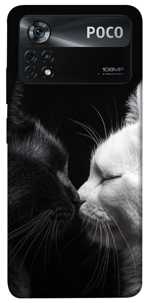 Чехол Black and white cats для Xiaomi Poco X4 Pro