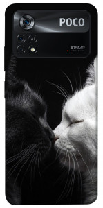 Чохол Black and white cats для Xiaomi Poco X4 Pro
