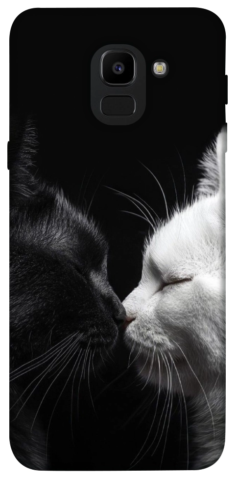 Чехол Black and white cats для Galaxy J6 (2018)
