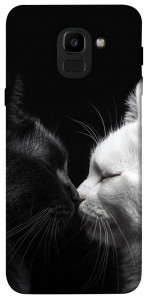 Чохол Black and white cats для Galaxy J6 (2018)