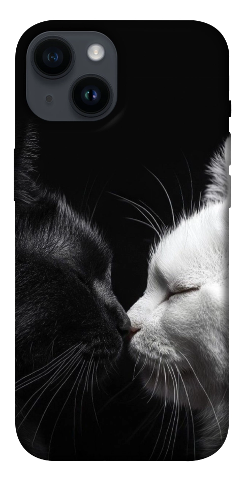 Чохол Black and white cats для iPhone 14