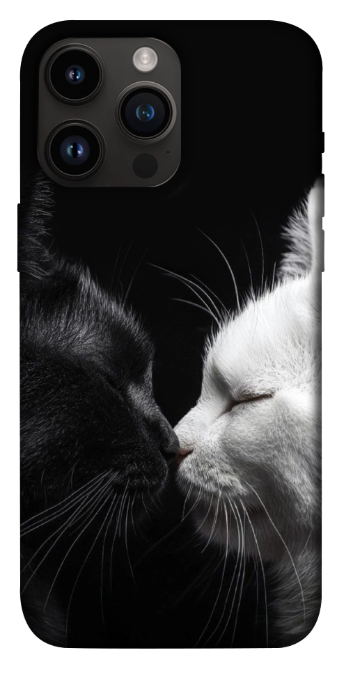 Чохол Black and white cats для iPhone 14 Pro Max