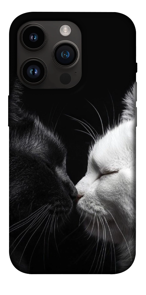 Чохол Black and white cats для iPhone 14 Pro