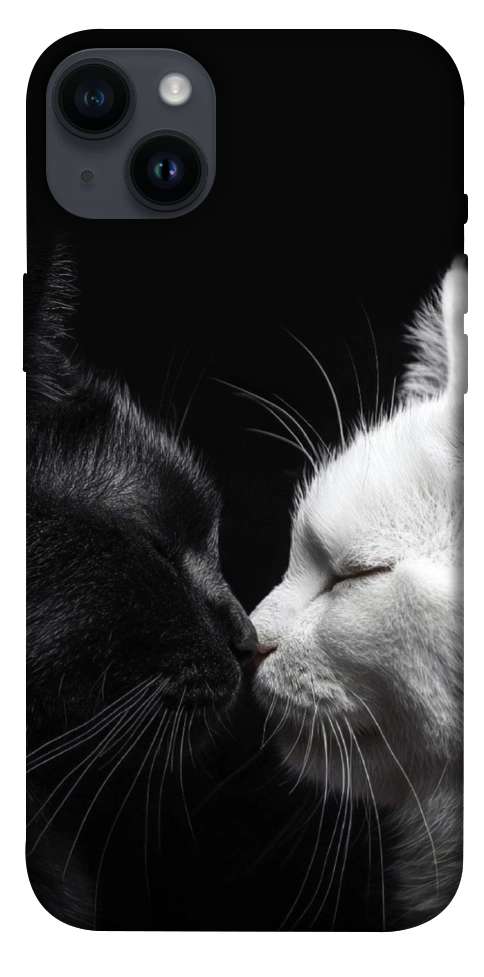 Чехол Black and white cats для iPhone 14 Plus