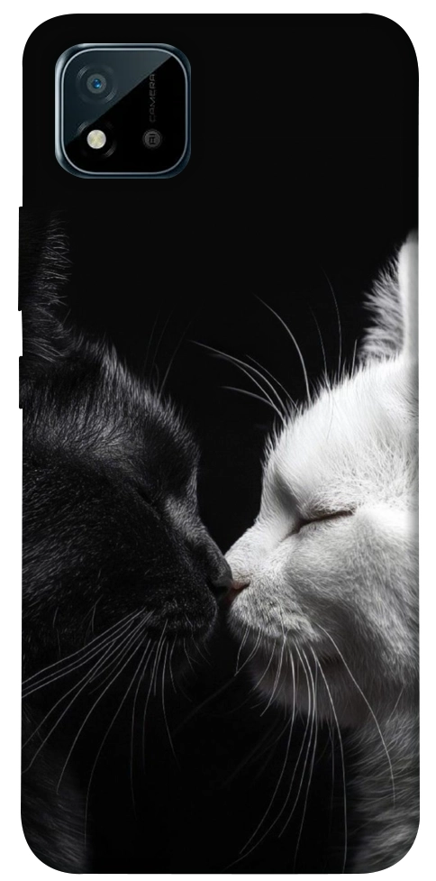 Чехол Black and white cats для Realme C20