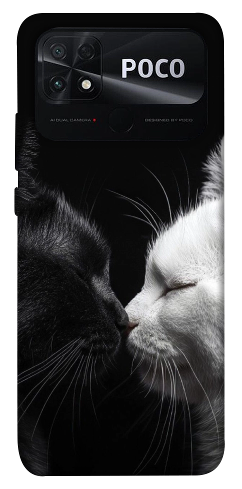 Чехол Black and white cats для Xiaomi Poco C40