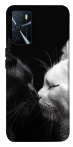 Чохол Black and white cats для Oppo A16s