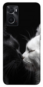 Чохол Black and white cats для Oppo A76 4G