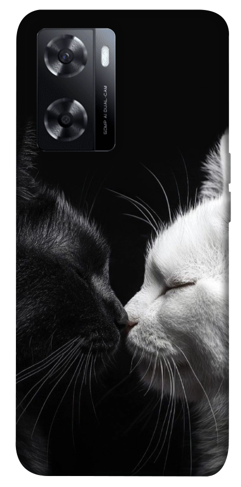 Чохол Black and white cats для Oppo A57s
